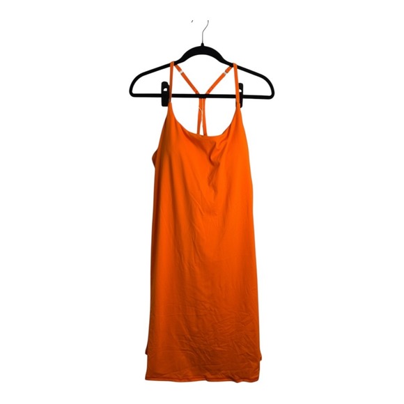 Halara SoftlyZero Cut Out 2-in-1 Longer Active Dress XL NWT Orange - Picture 4 of 10